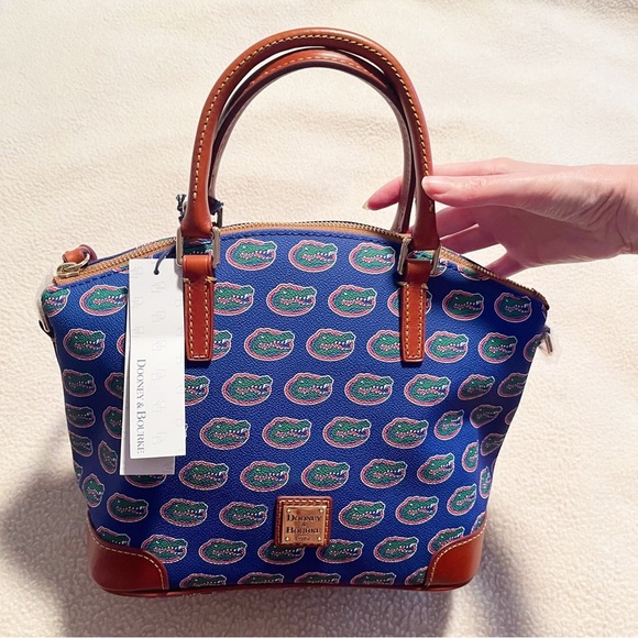 Dooney & Bourke Womens Florida Gators Coated Canvas Convertible Handbag Purse - Picture 1 of 16
